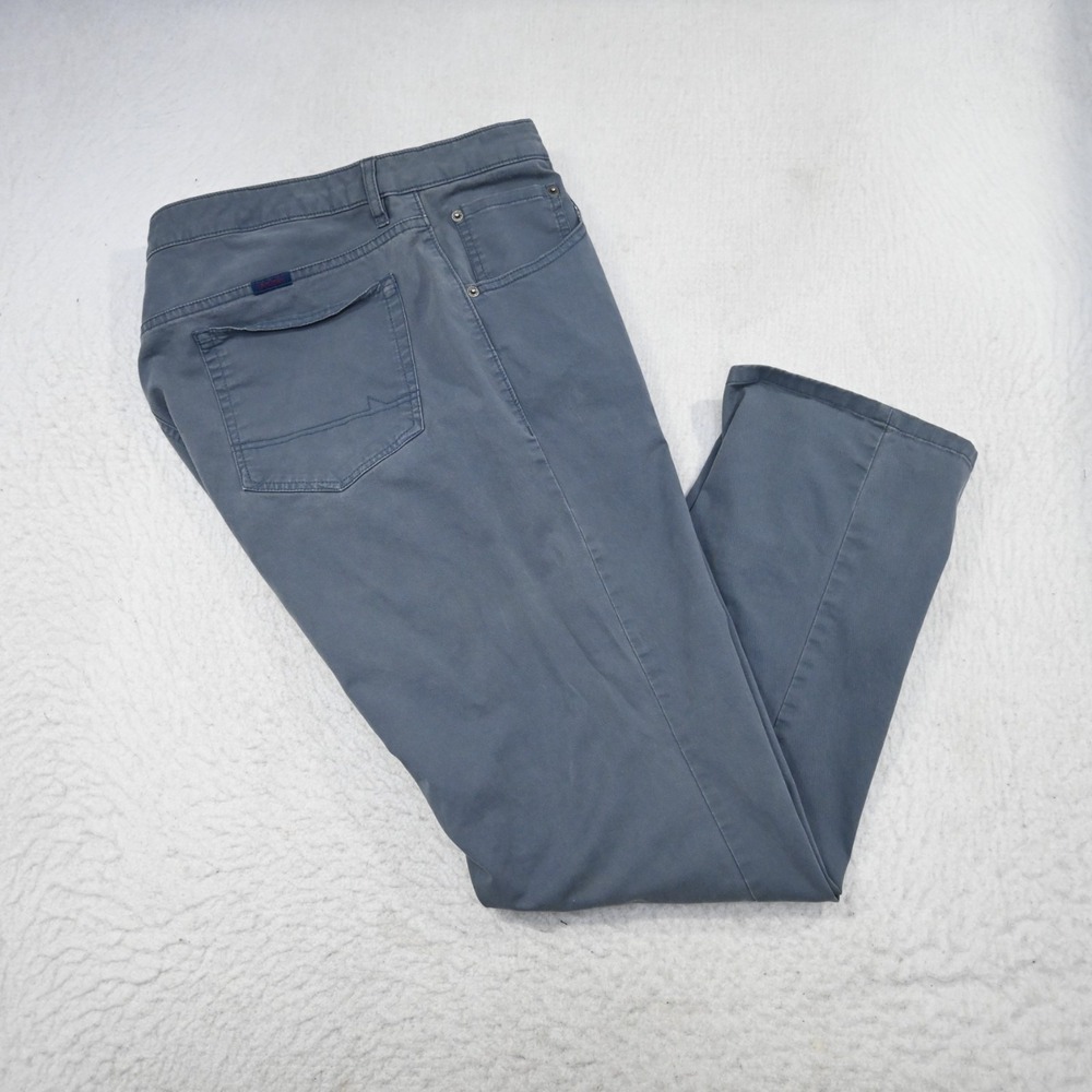 UNTUCKit 5-Pocket Chino Pants Blue Relaxed Fit Stretch Mens Size 36 x 32